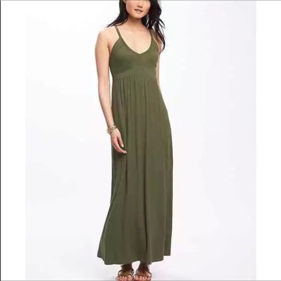 old navy olive green dress